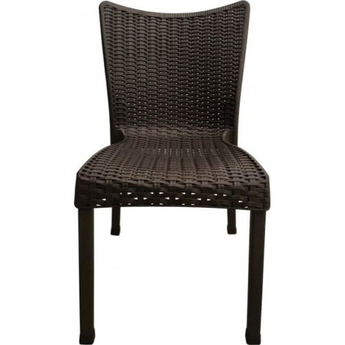 Καρέκλα πολυπροπυλενίου rattan καφέ 40x40x78εκ. CH-502-BR