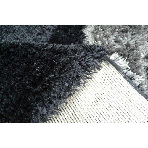 Χαλιά Shaggy Micro 3D Μαύρο/Γκρι Σκούρο (Black/D.Grey) 240x300cm 07881D-6-240