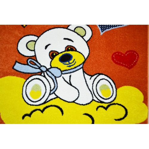 Χαλί Παιδικό γλυκό Αρκουδάκι στα σύννεφα  C357-2 Orange Friese 133x160cm