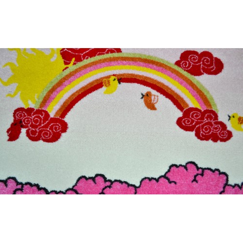 Χαλί Παιδικό Τρενάκι C371-3 Pink-Cream Friese 133x160cm